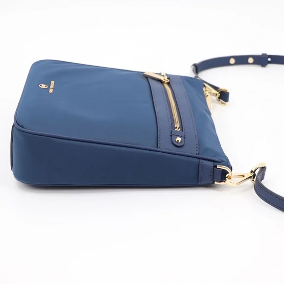 Michael Kors Jet Set Charm North South Nylon Crossbody Bag Denim